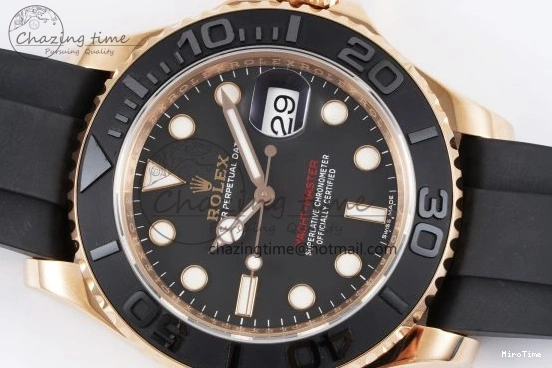 MiroTime 0508 Yacht-Master 116655 VSF 1:1 Best Edition Black Ceramic Bezel on Oysterflex Rubber Strap VS Practical 2096